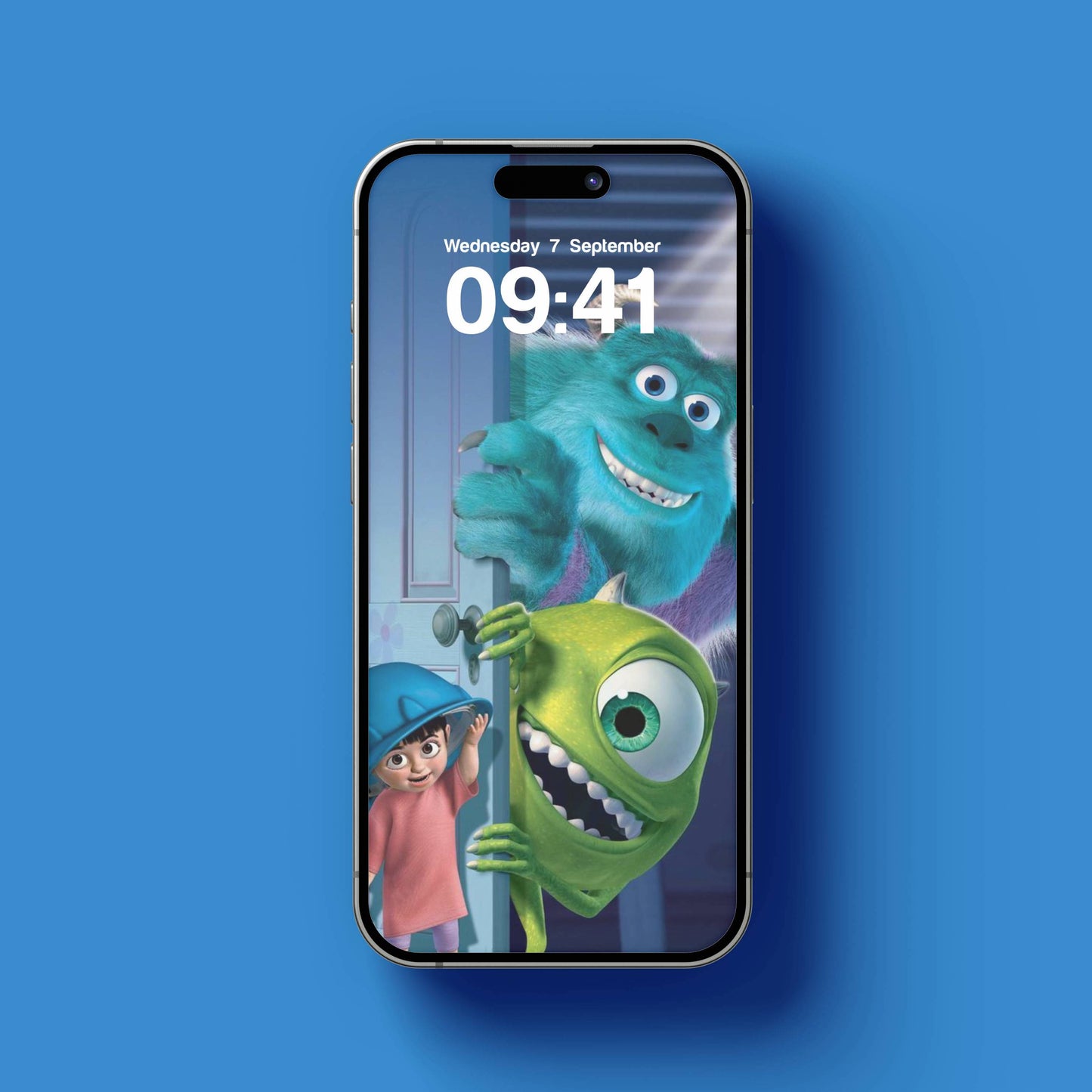 [FREE] Phone Wallpaper Monster Inc Mike Sulley Boo Door