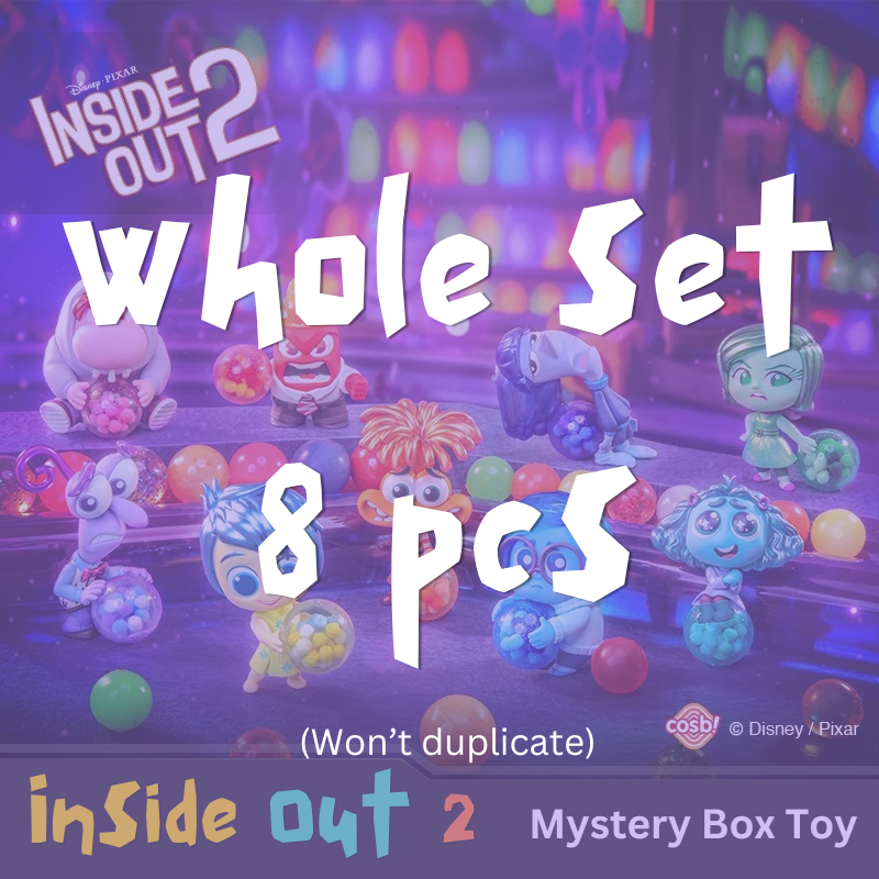 Inside Out 2 Mystery Box 2024 (Joy/ Sadness/ Anger/ Disgust/ Fear/ Envy/ Anxiety/ Embarrassment/ Ennui/ Blind box)