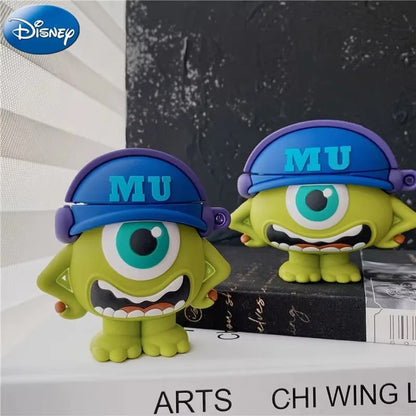 3D Cute little Mike with MU Cap silicon Airpods Case (Airpods 1,2,3/ Pro)