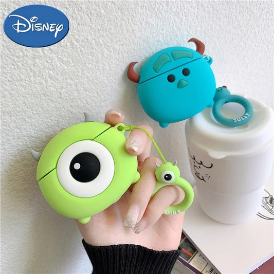 3D Cute Sulley Mike soft silicon Airpods Case (Airpods 1,2,3/ Pro)