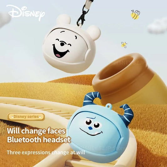 Disney 100 Face-changing Wireless Bluetooth Earbuds D57 HiFi Surround Sound in-ear Earphones