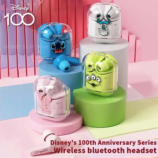 Disney D43 HIFI Sound LED Digital Display Bluetooth Earbuds Wireless Earphones Sulley Stitch Minnie Alien