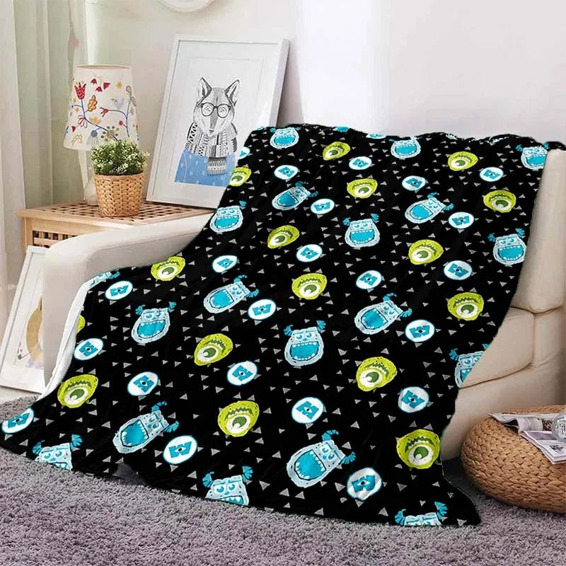 Disney Monster Inc Blanket Throw Sofa Bed Cover