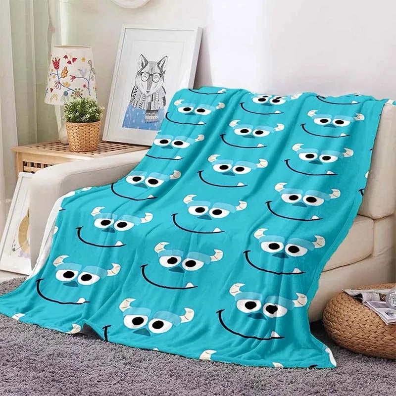 Disney Monster Inc Blanket Throw Sofa Bed Cover