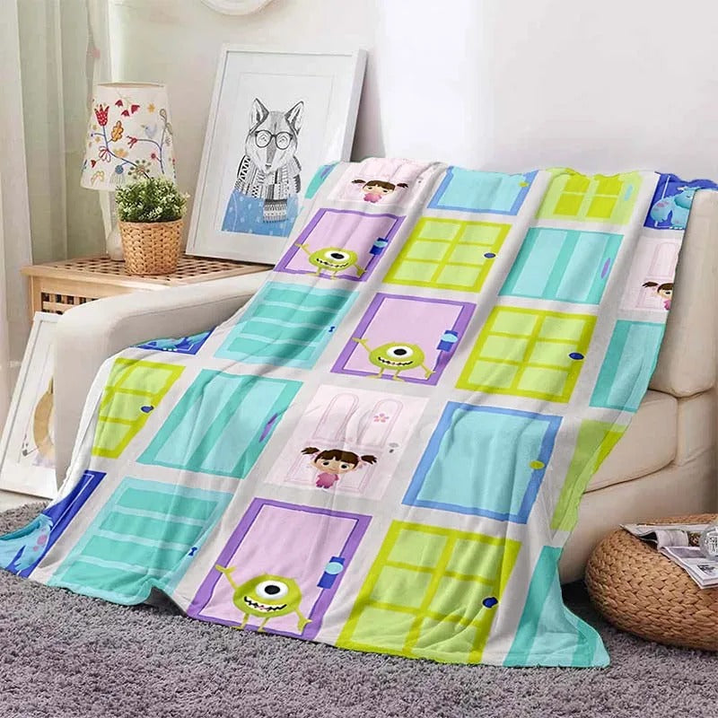 Disney Monster Inc Blanket Throw Sofa Bed Cover