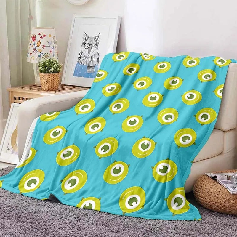 Disney Monster Inc Blanket Throw Sofa Bed Cover