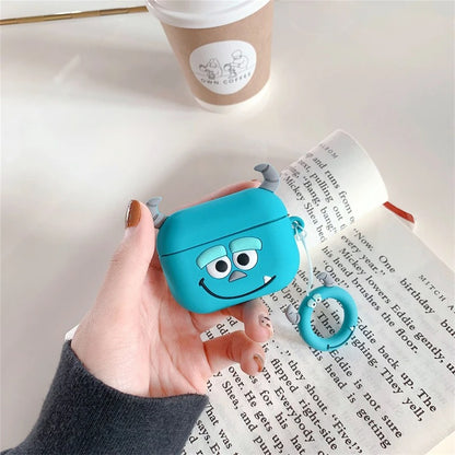 3D Sulley Mike soft silicon Airpods Case (Airpods 1,2,3/ Pro)